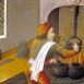 cuisinier médiéval devant ses marmites