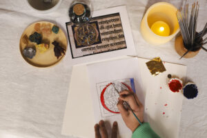 A l’intérieur du scriptorium 